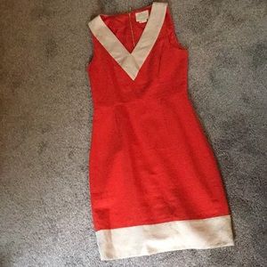 Kate Spade Linen Orange Dress